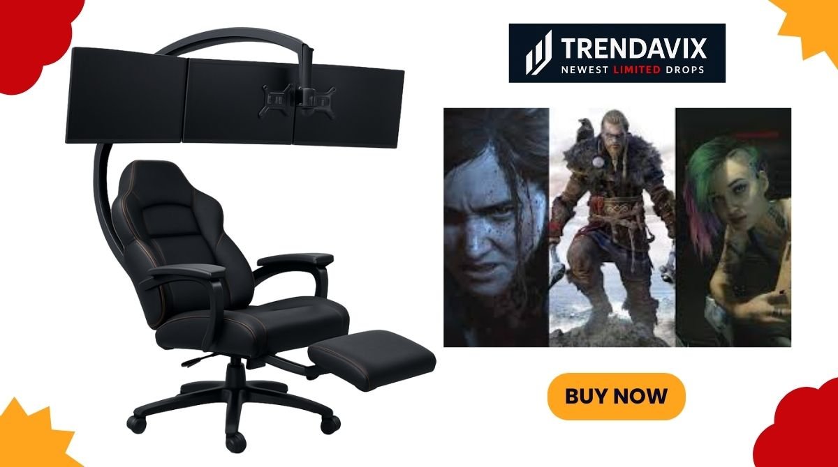 ergonomic black and red gaming chair for home office