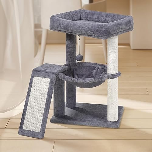 YOUPET Cat Tree with Cat Scratching Post for Indoor — lifestyle photo