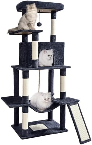 Yaheetech 62.5inches Cat Tree Cat Tower Cat Condo with — alternate angle