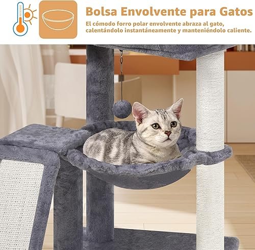 YOUPET Cat Tree with Cat Scratching Post for Indoor — alternate angle