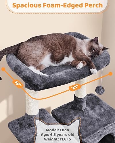 Yaheetech Large Multi-Level Cat Tree — alternate color or size variant on Amazon