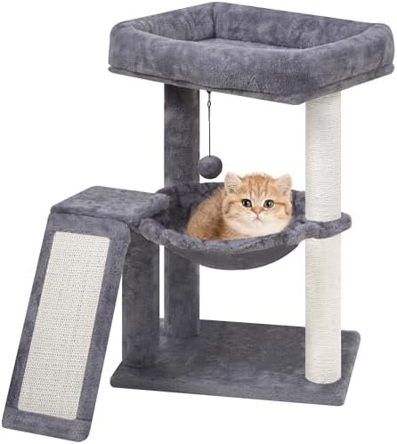 YOUPET Cat Tree with Cat Scratching Post for Indoor — packaging and what arrives in the box