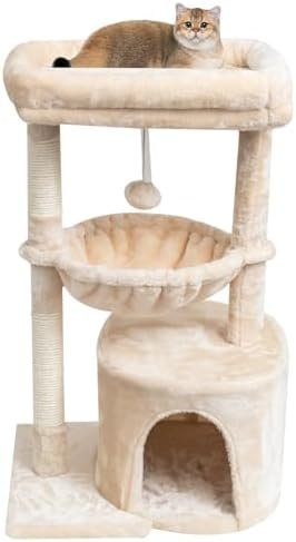 PEQULTI Cat Tree Cat Tower for Indoor Cats with — lifestyle photo