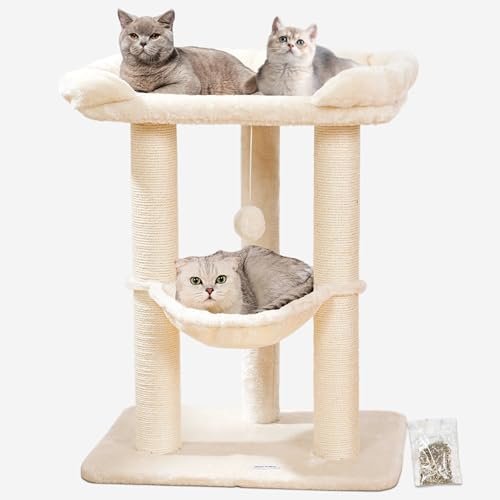 PEQULTI Cat Tree Cat Tower for Indoor Cats with — alternate angle