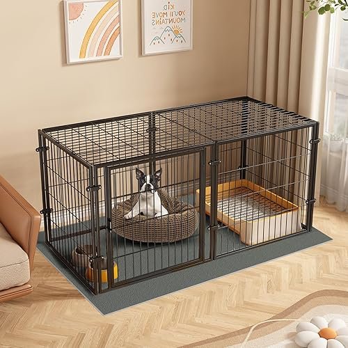 XPIY Large Dog Crate — close-up of materials and construction quality
