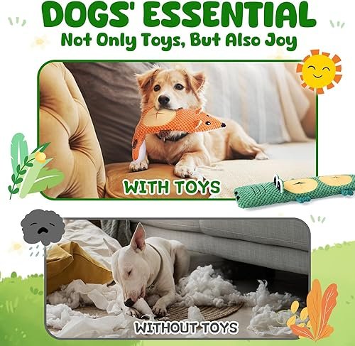 XIUGOAL Dog Toys for Aggressive Chewers — shown in a real home setting for scale