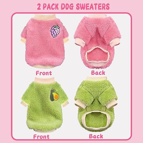 XXS Dog Sweaters for Small Dogs Girl — detail view