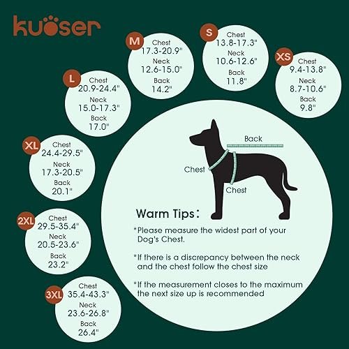 Kuoser Waterproof Dog Coat — detail view