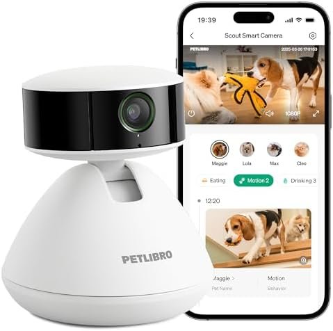 Pet Camera Treat Dispenser [1-Year Trial: Cloud + AI — lifestyle photo