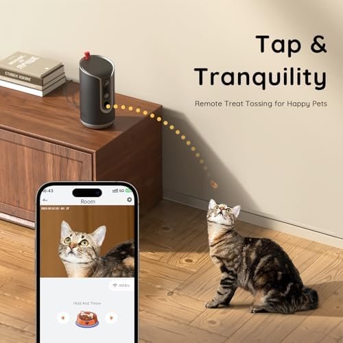 Pet Camera Treat Dispenser [1-Year Trial: Cloud + AI — packaging and what arrives in the box
