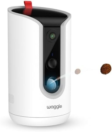 WaggleCam 2K Pet Camera and Treat Dispenser with 360° — close-up of materials and construction quality