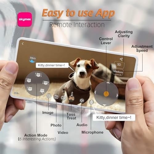 Owl Robot,Pet Camera Treat Dispenser Interactive Toy — alternate angle