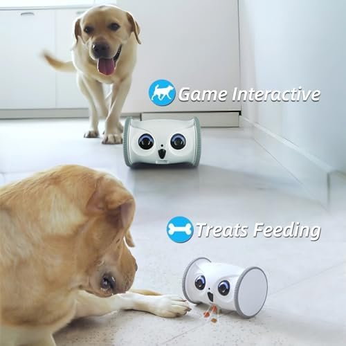 Owl Robot,Pet Camera Treat Dispenser Interactive Toy — close-up of materials and construction quality