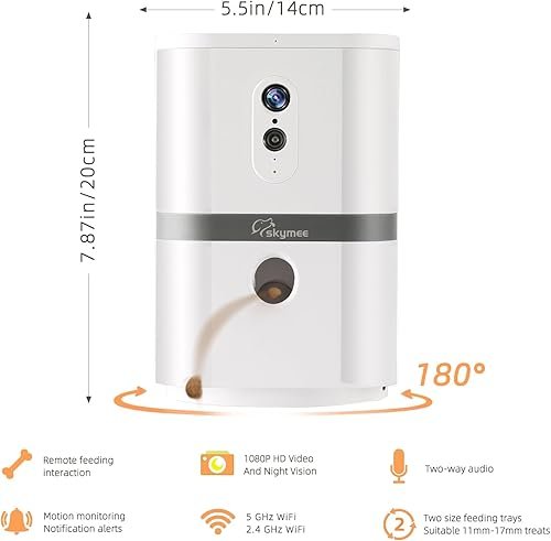 Petalk AI II Dog Camera Automatic Treat Dispenser — alternate angle
