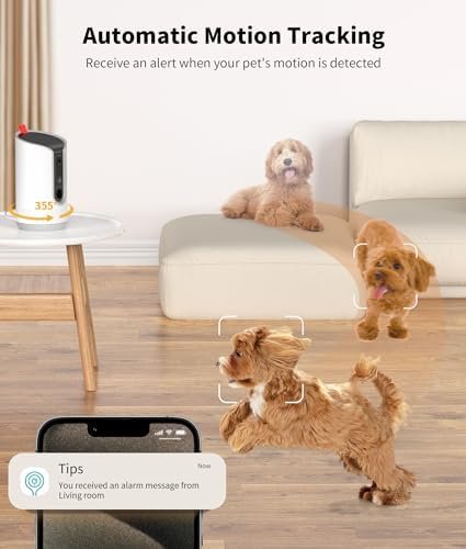 2K Pet Camera Treat Dispenser — texture and fabric close-up