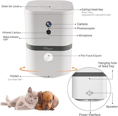 Petalk AI II Dog Camera Automatic Treat Dispenser — lifestyle photo
