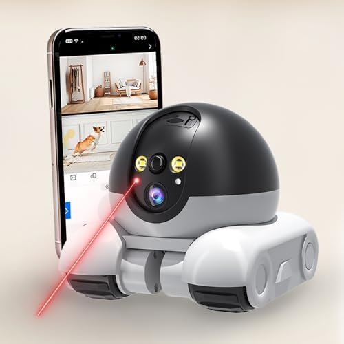 Pet Camera Treat Dispenser — lifestyle photo