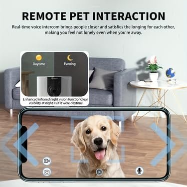 Pet Camera Treat Dispenser — detail view