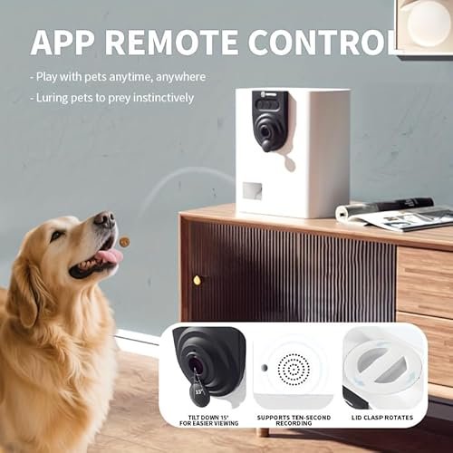 Pet Camera Treat Dispenser — lifestyle photo