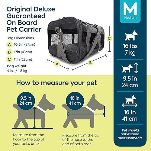 Sherpa Original Deluxe Travel Pet Carrier, Airline — lifestyle photo
