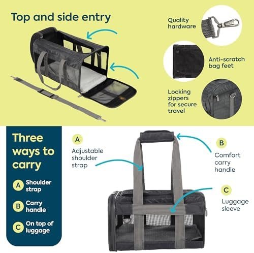 Sherpa Original Deluxe Travel Pet Carrier, Airline — alternate color or size variant on Amazon