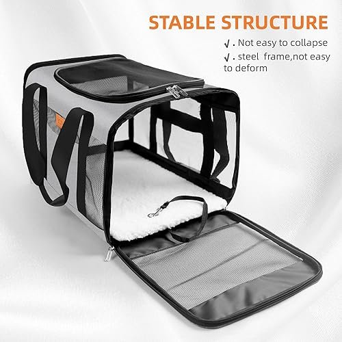 YUNIQUE Soft-Sided Cat & Dog Carrier for Pets Up to 15 — alternate angle
