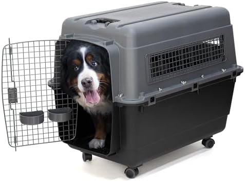 SportPet Airline Compliant X-LARGE 32.25" Travel Dog — top-down angle highlighting key features