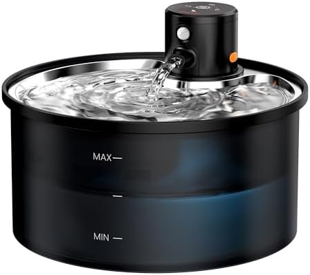 Wireless Cat Water Fountain Cordless: Battery Operated — bottom and base construction detail