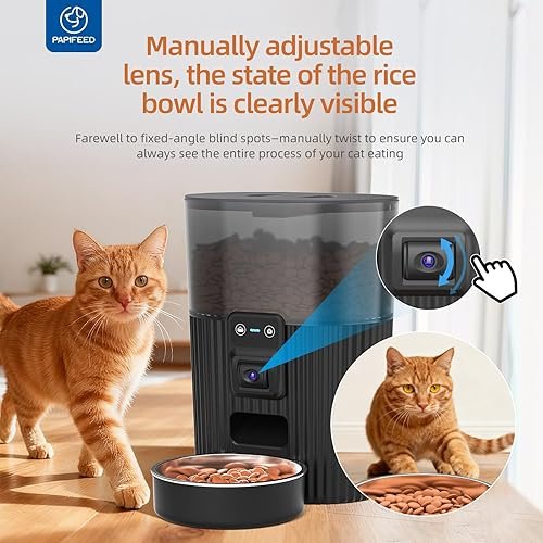 PAPIFEED Automatic Cat Feeder with Camera with 84 — packaging and what arrives in the box