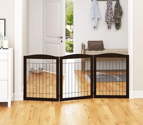 PAWLAND 72” Extra Wide Dog Gate for The House — main product photo from Amazon listing (ASIN B07PP1M5KG)