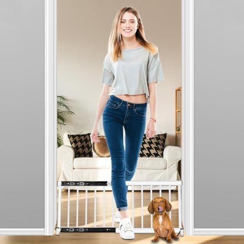 White Metal Dog Gate for Small Dogs — packaging and what arrives in the box