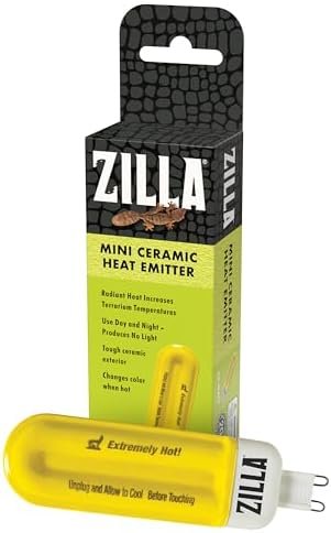 Zilla Reptile Terrarium Enclosure Mini Heat & UVB — shown in a real home setting for scale